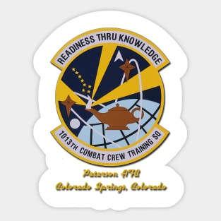 Vintage 1013th Combat Crew Training Squadron Sticker